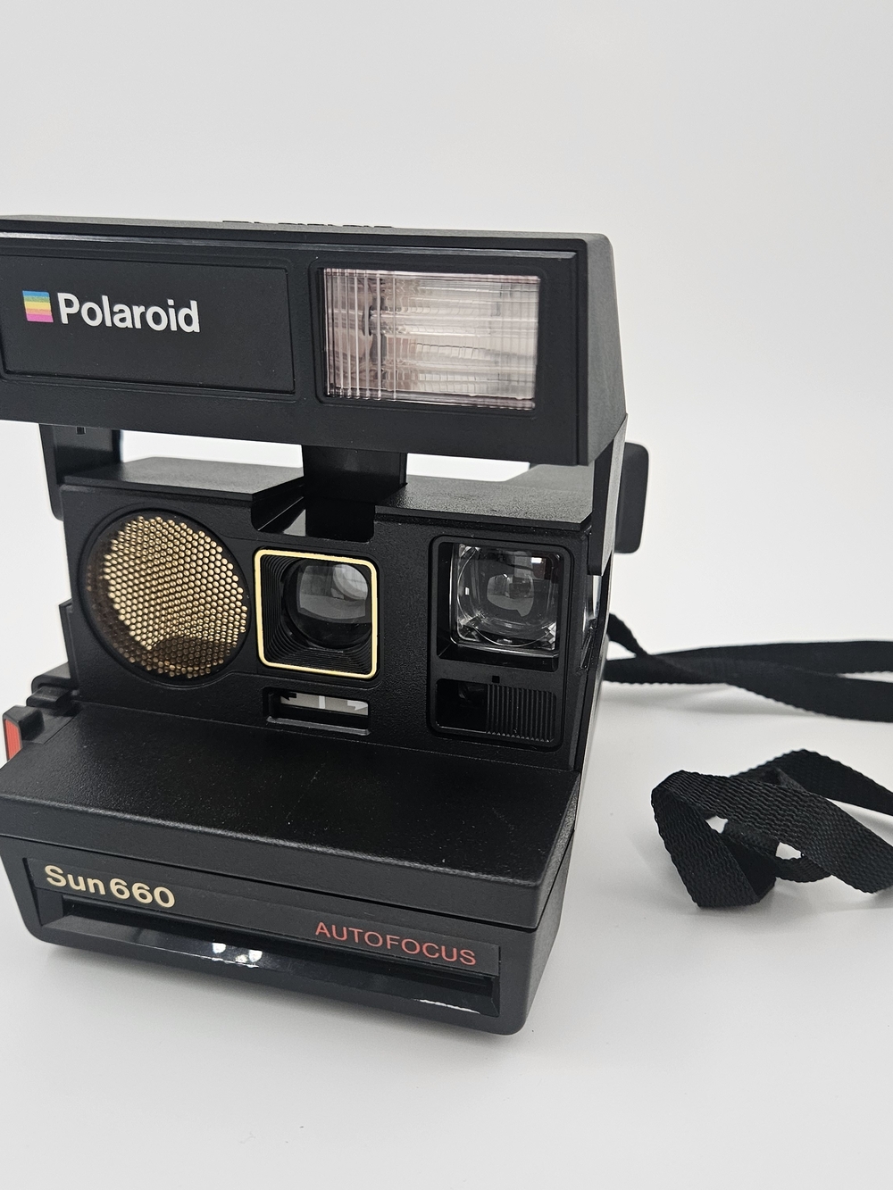 Polaroid Sun 660 Autofocus Instant Film Camera - Vintage 660 Series Black